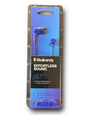 New Skullcandy Jib XT Wired In-Ear Headphones Cobalt Blue