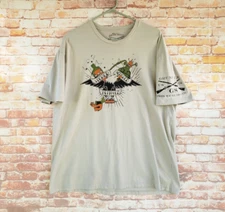 🔥 Grunt Style Stewed Screwed Tattooed Shirt Men's XL Beige