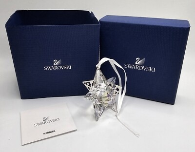 Swarovski 1140007 Crystal Moonlight 3D Star Ornament In EXCELLENT
