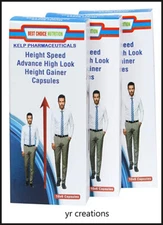 Best Choice Nutrition Speed Ayurveda Height Supplement -60 Capsules x 3 Pack