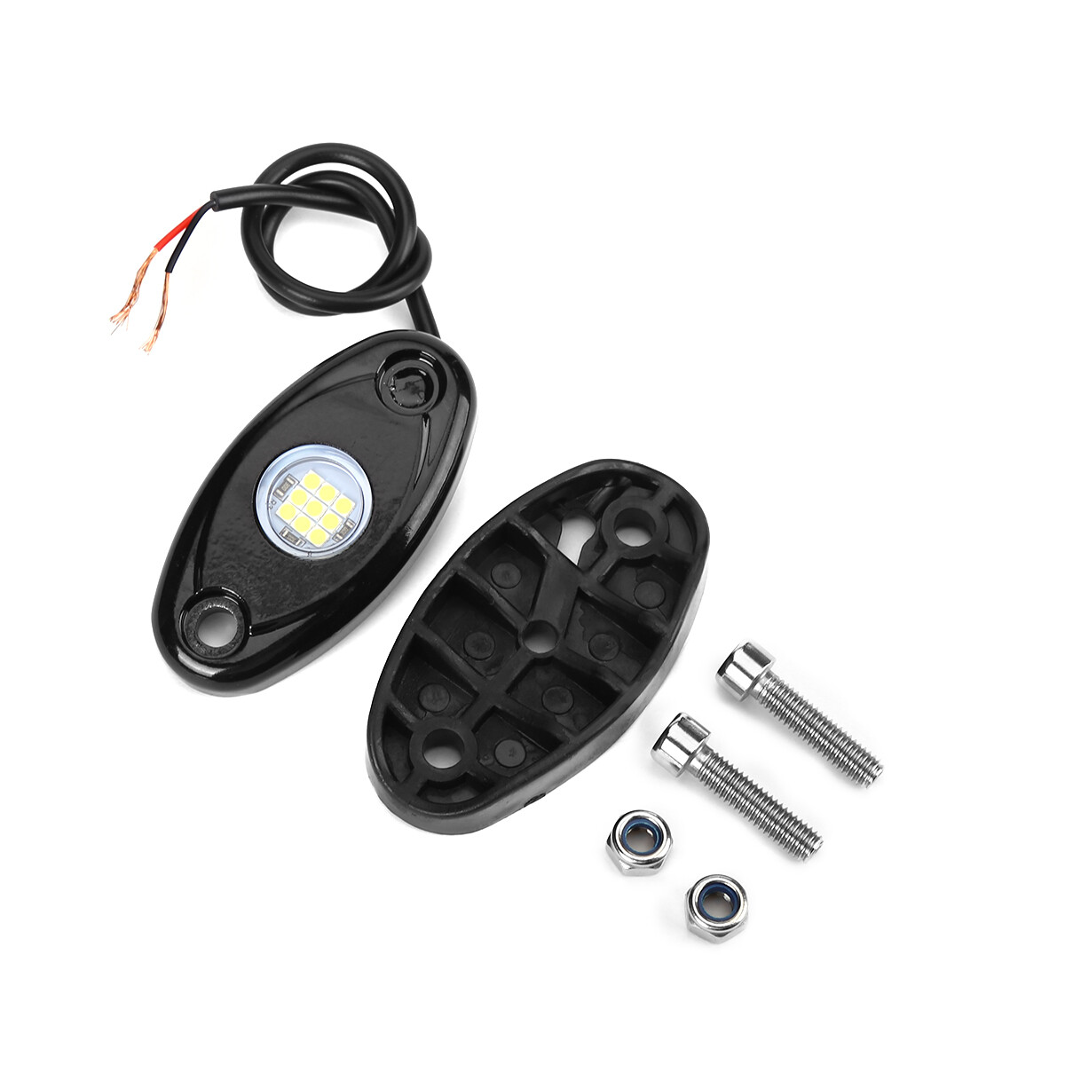 White LED Rock Lights For Jeep Offroad Truck UTV ATV 4Pods Underbody