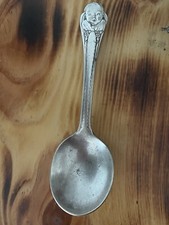 Vintage Gerber s Baby Spoon Winthrop Silverplate Short Handle 4-1/8th