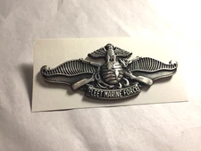 US Marine Corps - Fleet Marine Force Badge Lg size (clutch back) 2-7/8" x 1-1/8"