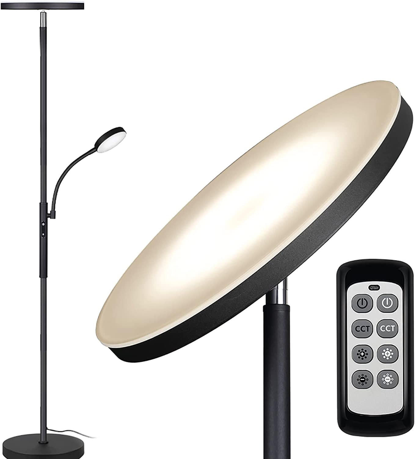 Bright 27W LED Floor Lamp - 2000LM Main Light for Living Room-image