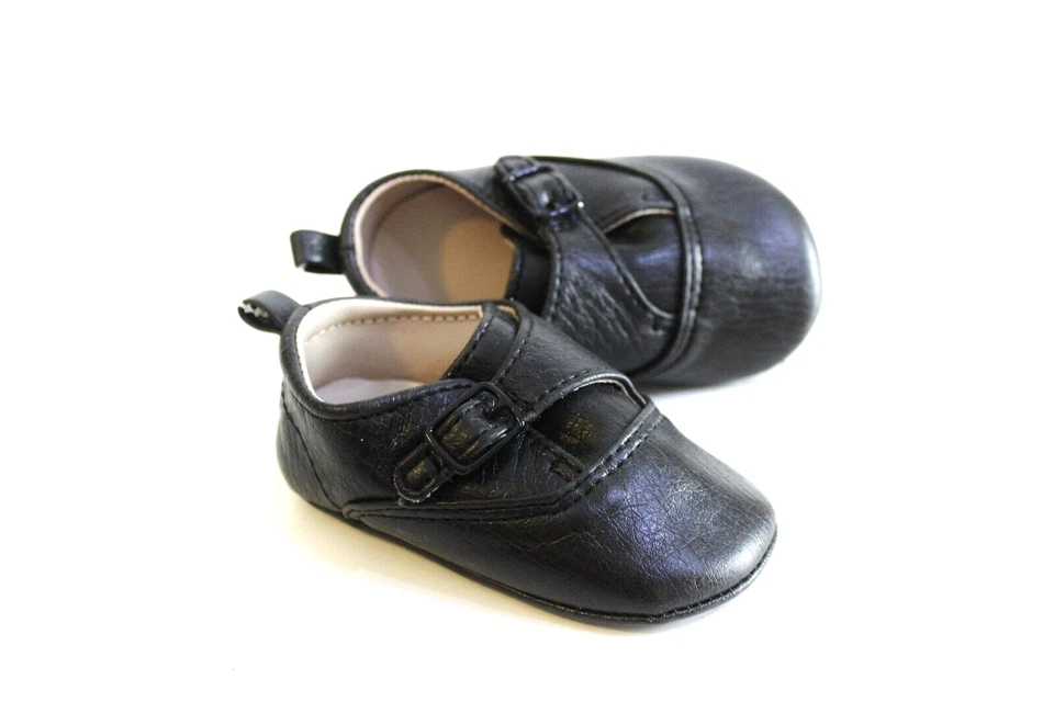 Zapatos de vestir bebé ciervo niño infantil talla 3 negros Foto 2 de 4