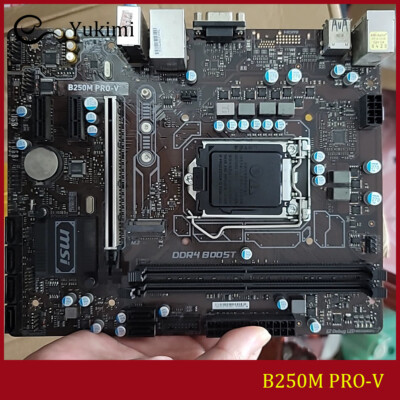 FOR MSI B250M PRO-V LGA1151 DDR4*2 32GB VGA Micro-ATX Motherboard Test OK