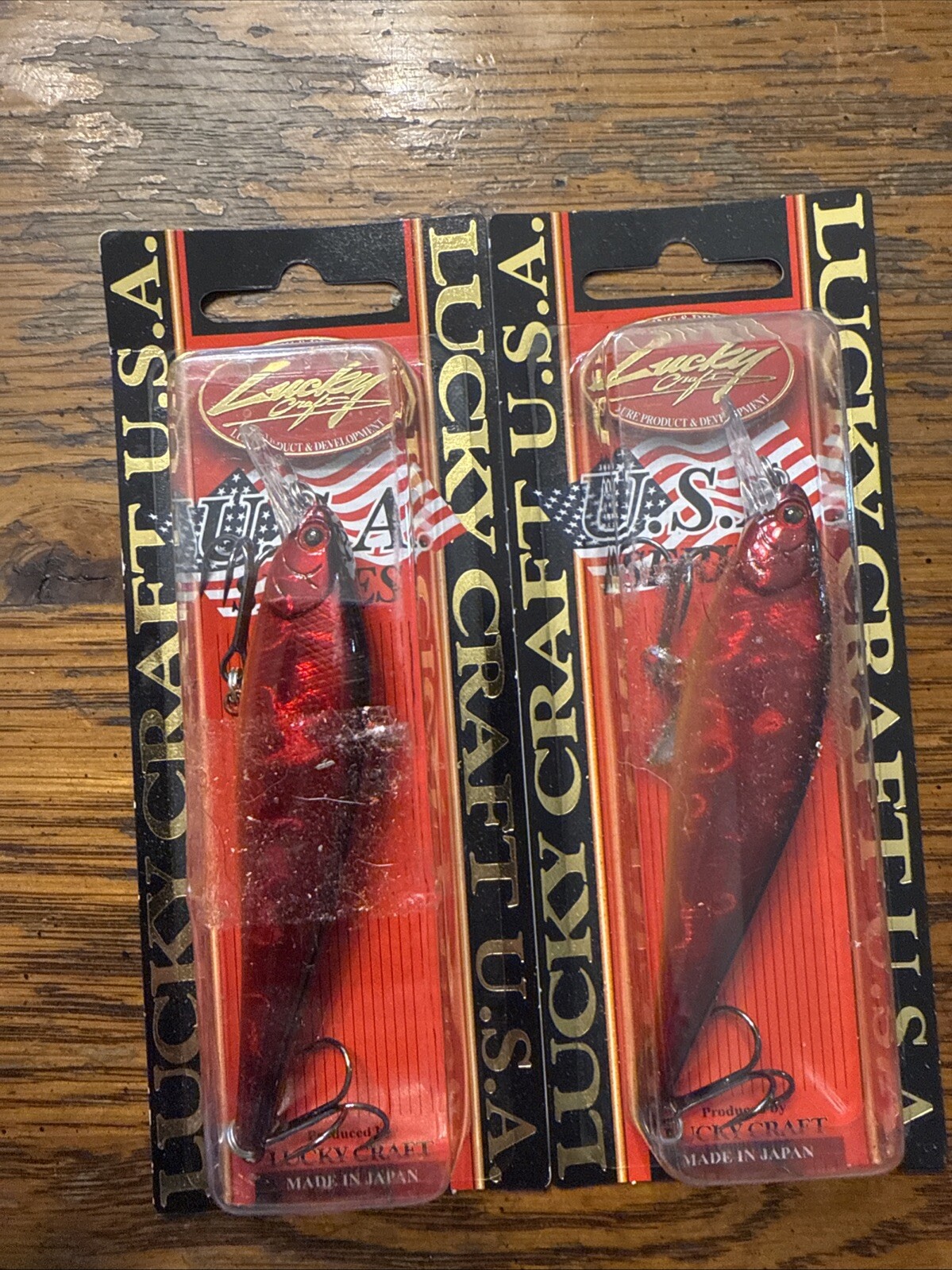 2 Lucky Craft Pointer 95 SP Minnow Jerkbait Lures AURORA CRAW
