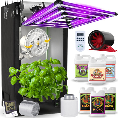Growbox Komplettset LED 100x100 Gewächshaus Growtent Zuchtzelt +Lumatek 300W PRO