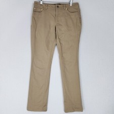 Brooks Brothers Pants Womens 6 Tan Natalie Fit Flat Front Straight Leg Stretch