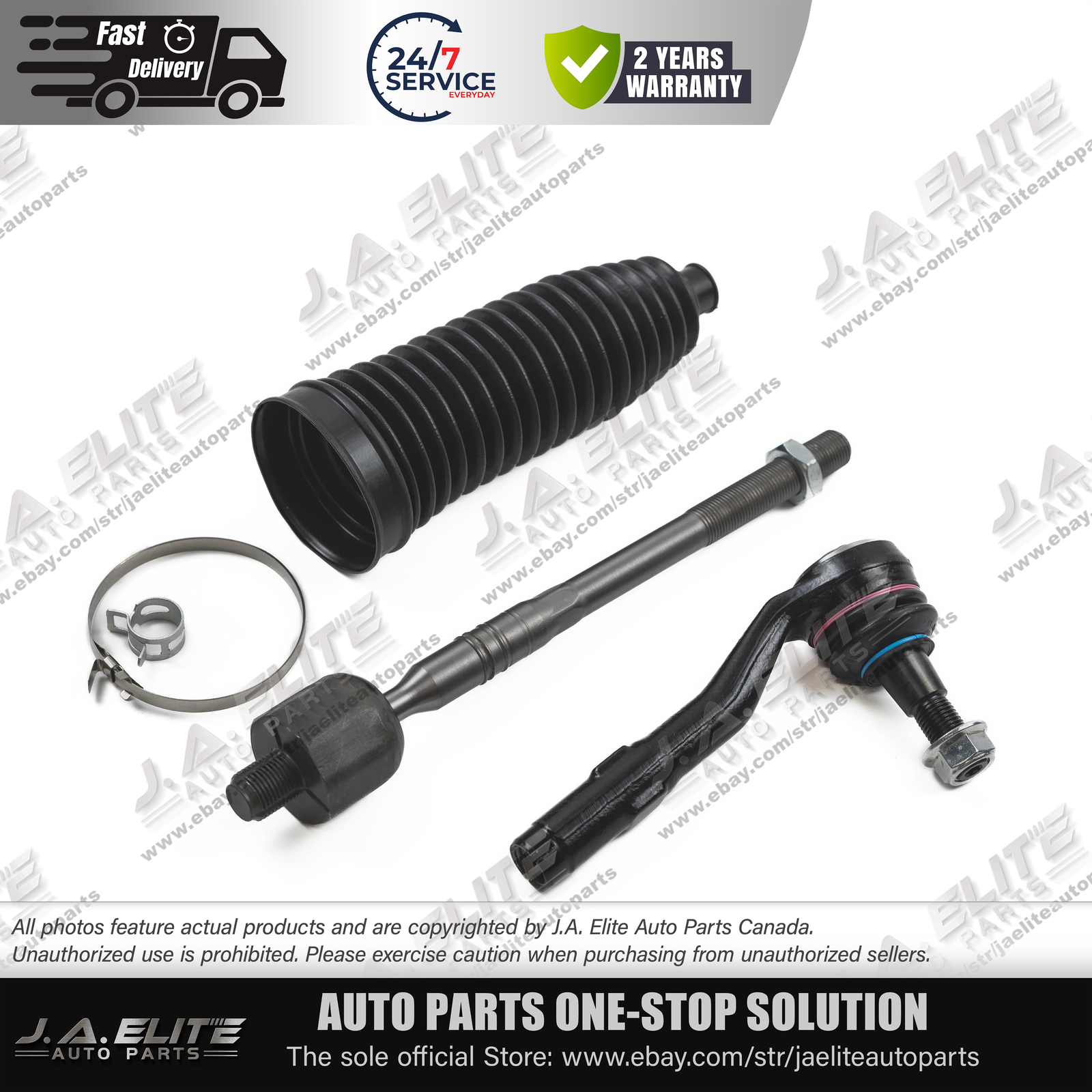 Inner&Outer Steering Ball Joints with Dust Cover fit Rolls-Royce Phantom (04-13)
