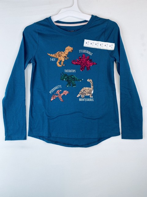 8 Cat \u0026 Jack Flip Sequin Dinosaurs Long 
