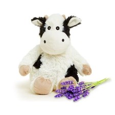 Black and White Cow Warmies Microwavable Stuffed Animal for Soothing Comfort