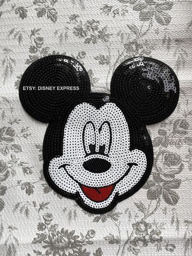 Parche con apliques de lentejuelas con tema Disney planchado 8x8 - Mickey Mouse - Imagen 3 de 4