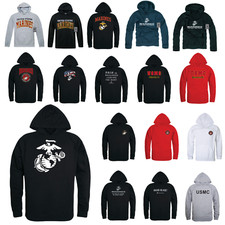 United States Marines EGA Marine Corps USMC Patriotic Military Hoodie Sweatshirt