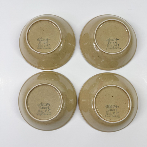 4 MIKASA Country Cabin BEN SEIBEL Potters Art Cereal Bowls PF 852 Vtg PF852 6.5" - Picture 4 of 5