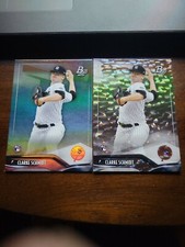 (1)2021 Bowman Platinum #78 Clarke Schmidt! Ice Foil RC! (1) Base 78 Yankees 