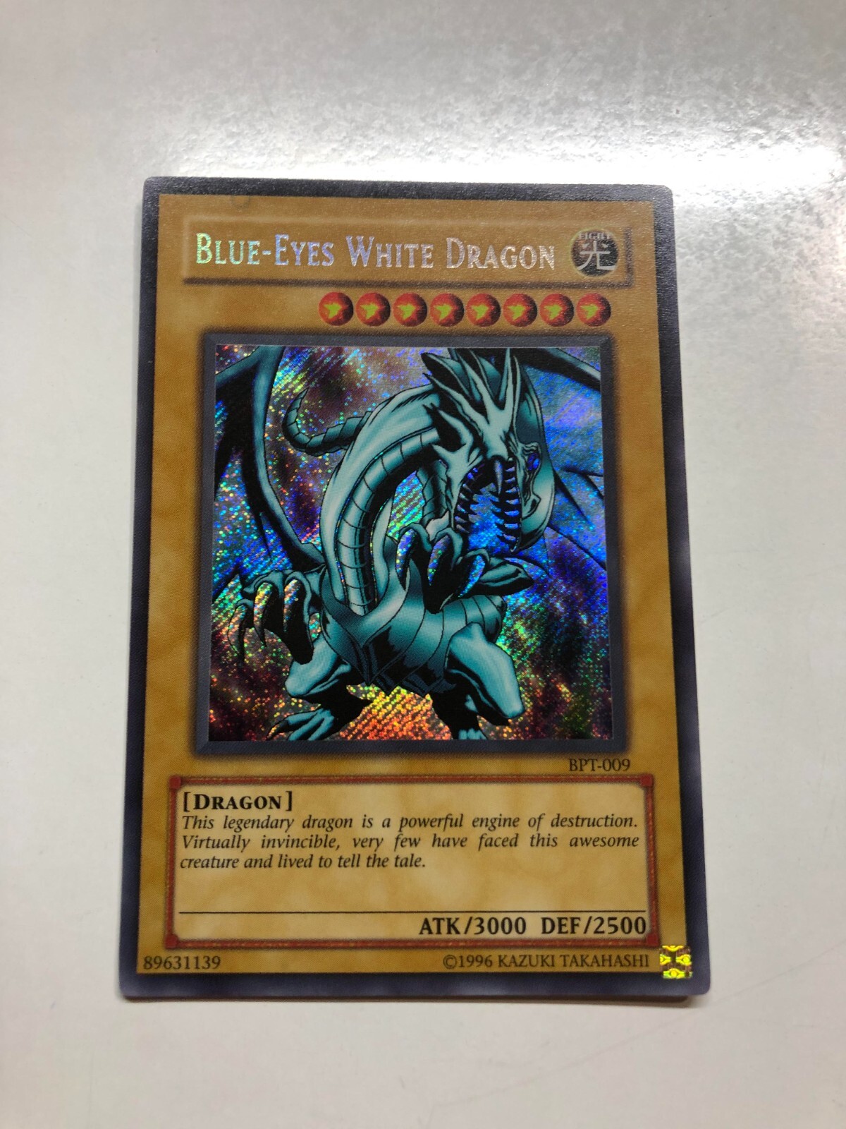 USA Seller Yugioh BlueEyes White Dragon Promo BPT009 Secret Rare LP