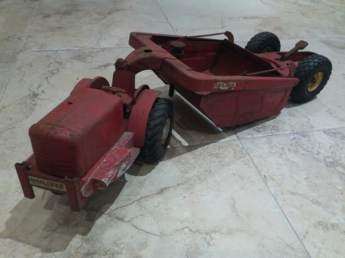 1950s doepke model toys 29" steel heiliner earth scraper