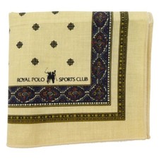 ROYAL POLO SPORTS CLUB - Cotton Handkerchief - Pocket Square 17 x 17