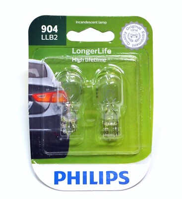Philips LongerLife 904 9W Zwei Innenraum Cargo Kofferraum Licht Ersetzen Fit T15