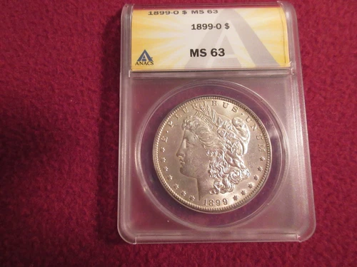 1899-O Morgan Dollar graded MS-63 by ANACS