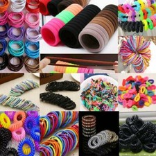 5-100Pcs Elastic Women Girl Hair Band Ties Rope Ring Hairband Ponytail Holder US