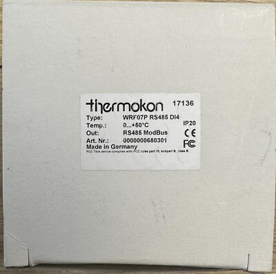 Thermokon WRF07P RS485 DI4 Modbus Raumfühler Temperatur