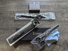 FACON Premium Razors & ESSOY Professional Thinning Scissors 