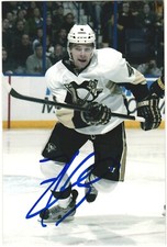 Zbynek Michalek Autographed 4x6 Color Photo Pittsburgh Penguins #4 White A
