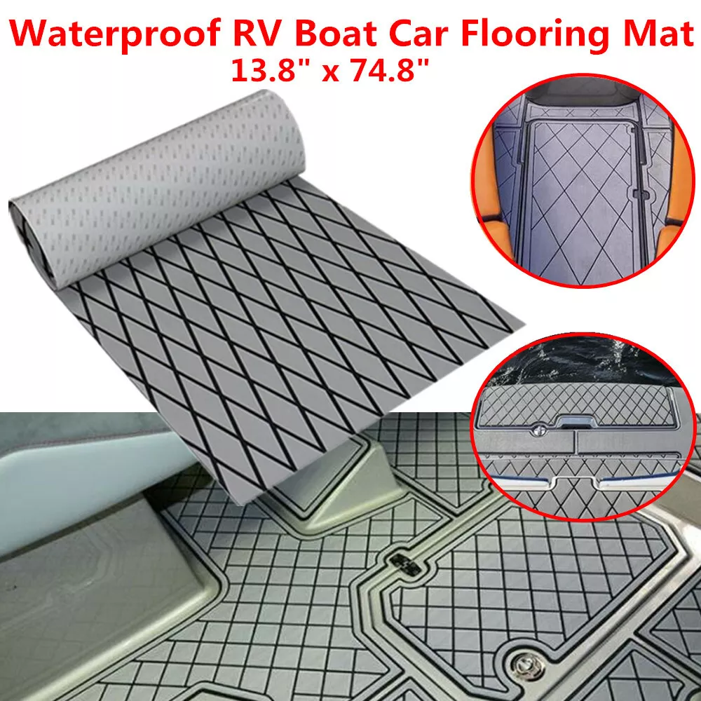 1PC Outdoor Waterproof EVA Foam Boat Car Floor Mat Teak Carpet RV