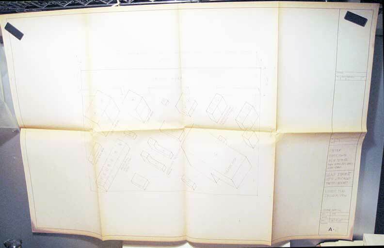 GAF Viewmaster Sawyer Original 1971 Chicago Expo Exhibit Blueprints Plans OOAK