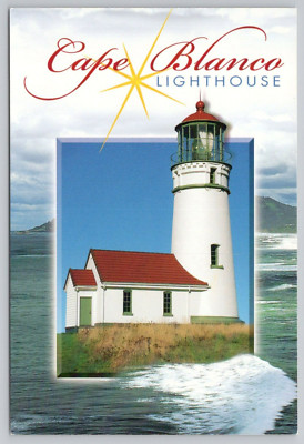 Postcard Cape Blanco Lighthouse, Most Westerly Point in Oregon, Continental