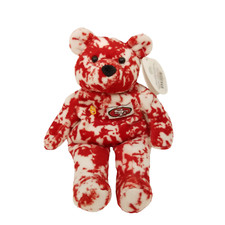 Salvinos Bammers Plush Red White Bear Beanie Steve Young 8 Stuffed Animal 1995