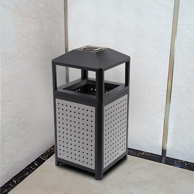 Commercial Waste Container, Outdoor Trash Can, Garbage Enclosure Grey