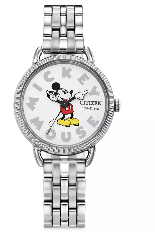 Disney Parks Mickey Mouse Stainless Steel Eco-Drive Watch X Women