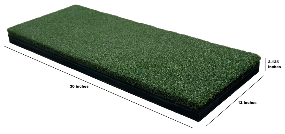 Beaver Tail Hitting Strip - The Most Realistic Golf Simulator Hitting Mat Strip - Bild 2 von 4