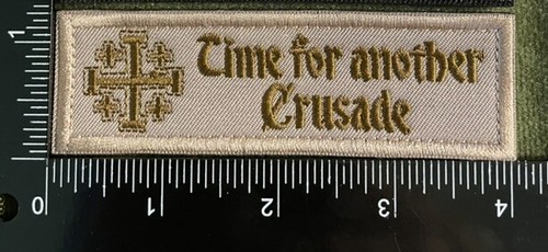 Templar Knight Crusader Holy Shield Jerusalem Christian Cross Hook Loop Patch - Picture 20 of 50