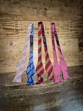 Brooks Brothers Lot of 3 Striped Silk Cotton Bow Ties   Classic Luxury Accessory