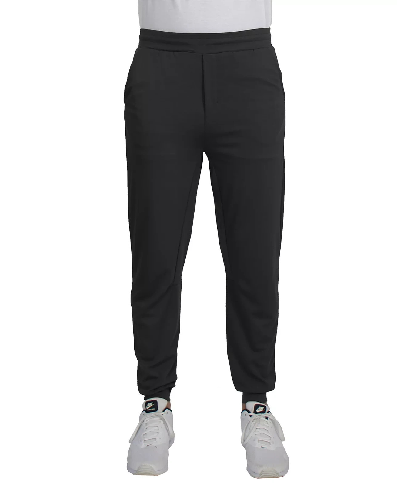 Blue Ice Men's Moisture Wicking Performance Jogger Sweatpants, Black, Size- M