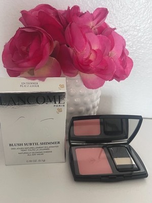 RARE! Shimmer Peach Amour #124 LANCOME BLUSH SUBTIL Powder Blush - New in Box