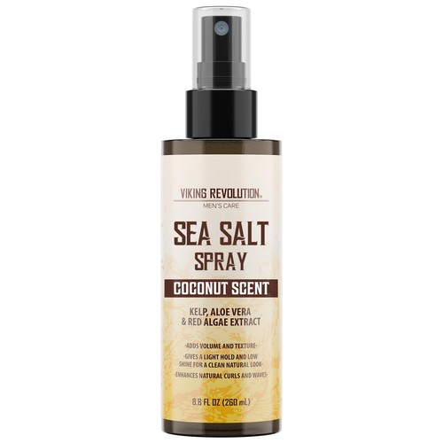 Viking Revolution Hair Sea Salt Spray for Men - Coconut 8.8 Fl Oz (Pack of 1)