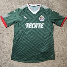 Puma CD Guadalajara Soccer Jersey Green 2017 2018 3rd Kit Men s M Liga MX Tecate