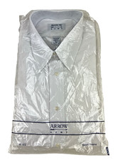 Vtg. KENT COLLECTION by ARROW SHIRT Men's Short sleeve White 15 /15.5