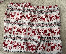 Hanna Andersson Dear Deer Unisex Holiday Pajama Pants Size XXL