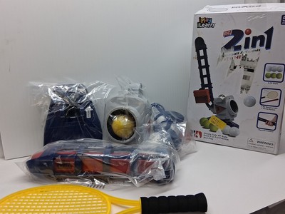 iPlay iLearn RC 2-in-1 Baseball & Tennis Pitching Machine Toy - Remote Control -
