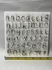 Close to My Heart Stamps My Acrylix Precious Alphabet Letters  Numbers D1126