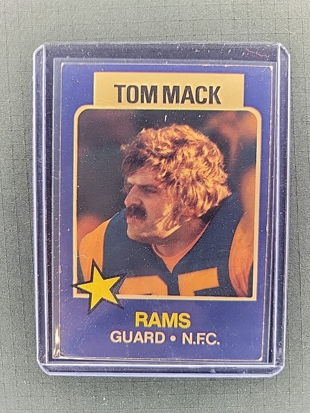 1975 Topps Wonder Bread All-Star Stars - Tom Mack #7 G-VG