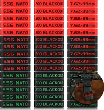 45 Pack Magazine Marking Band 223, 300, 5.56, 7.62mm Magazine Bands for Acces...