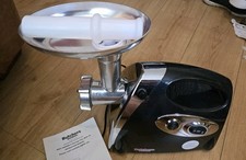 Butchers Sundries MG-120 1200W Electric Meat Grinder, Reverse, SS Black/Silver