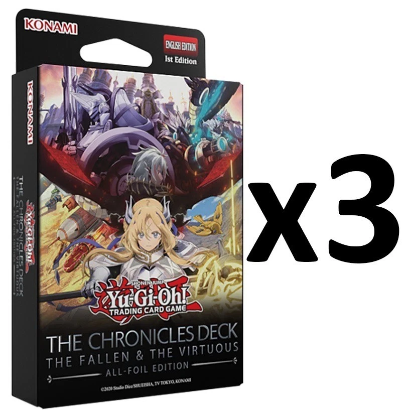 遊戯王 THE CHRONICLES DECK 4つセット Yu-Gi-Oh! The Chronicles Deck: The Fallen & The Virtuous (All-Foil